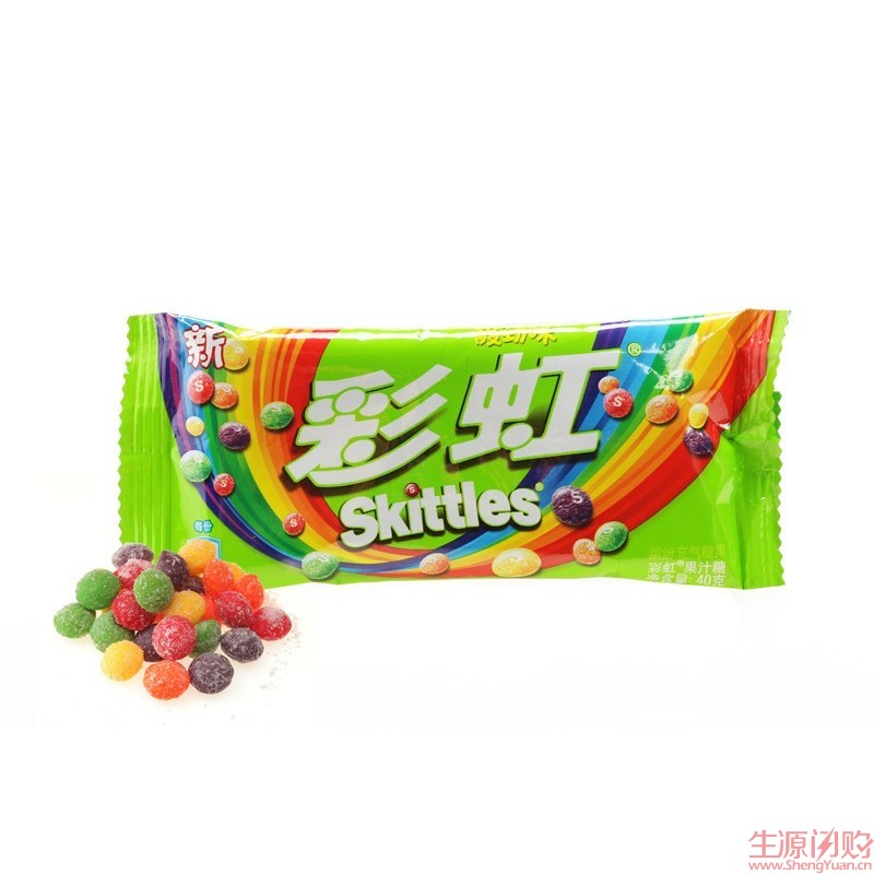 绿箭彩虹糖酸劲味袋装 40g/袋