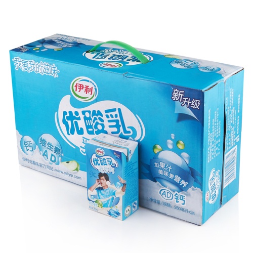 伊利优酸乳ad钙奶250ml*24(件)