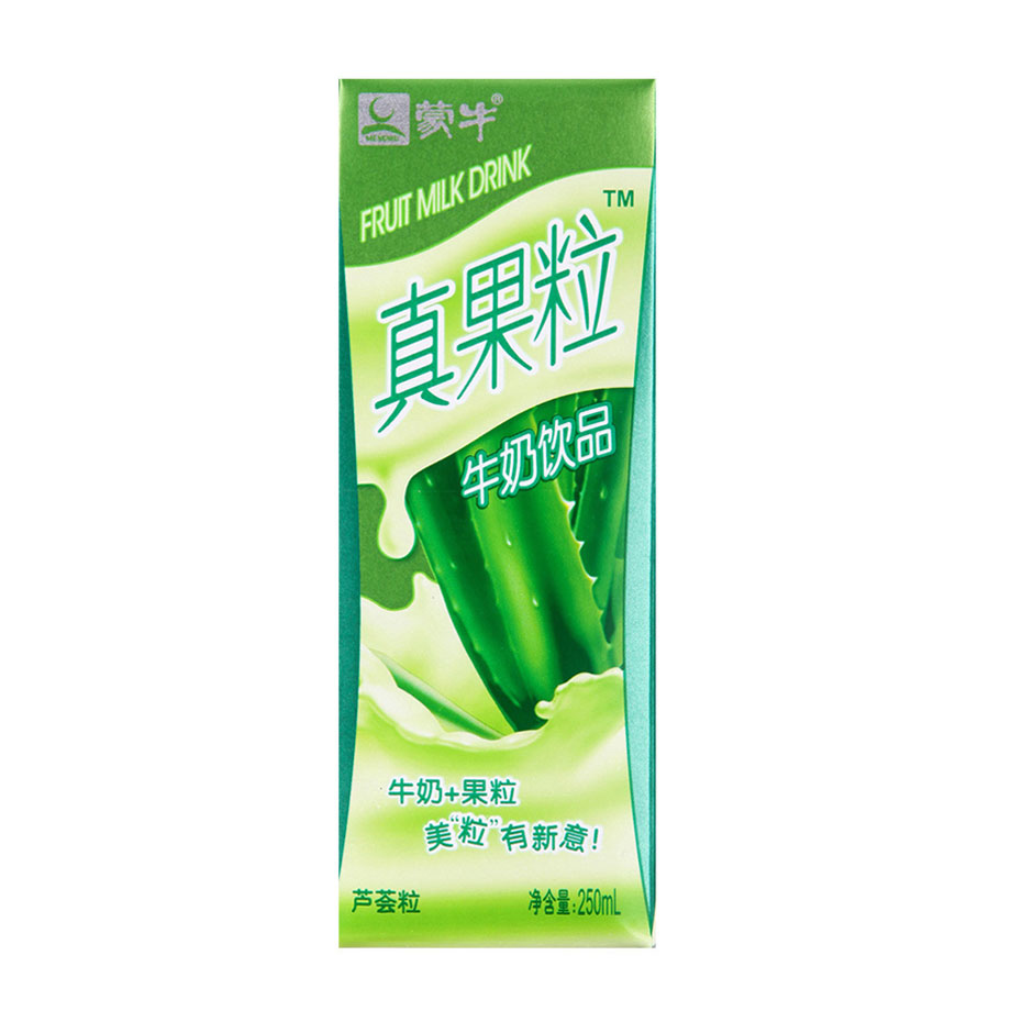 蒙牛真果粒芦荟味250ml/瓶