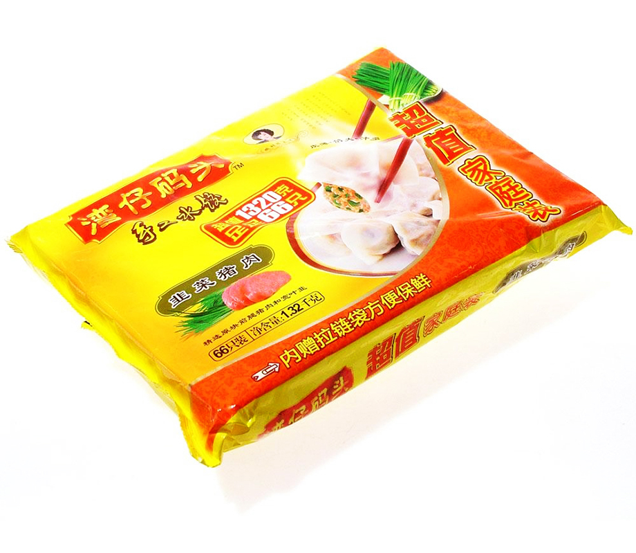湾仔码头韭菜猪肉手工水饺1320g /包