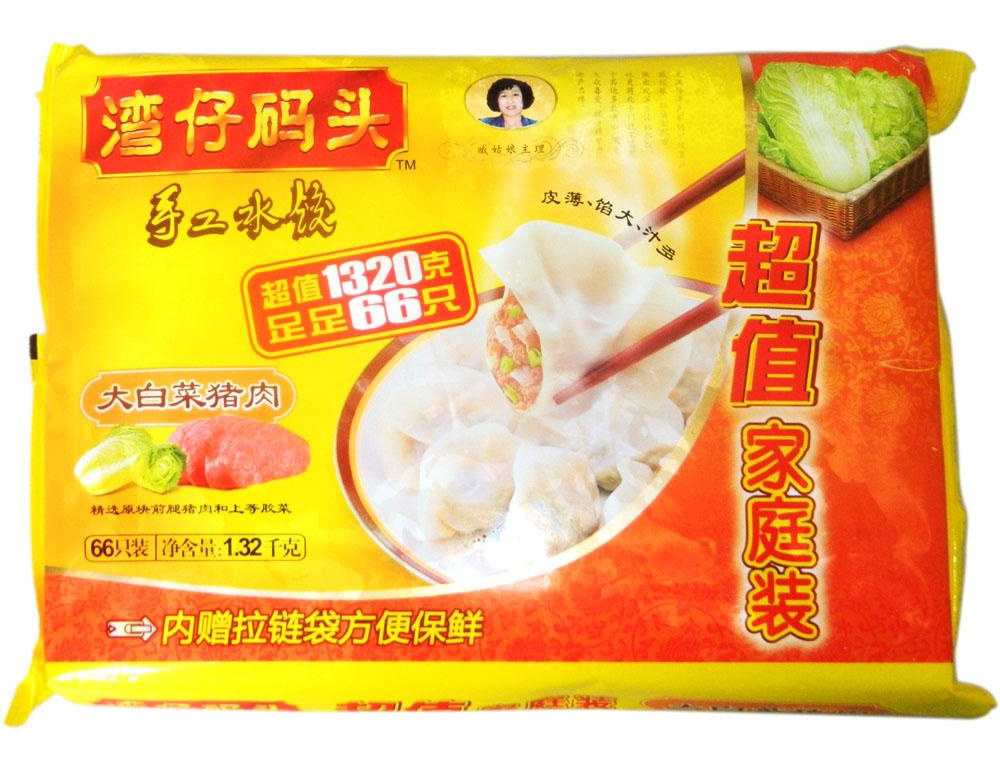 湾仔码头大白菜猪肉手工水饺 1320g/ 包