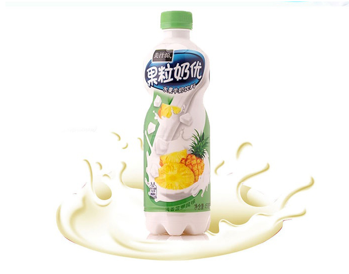 美汁源果粒奶优菠萝味 450ml/瓶