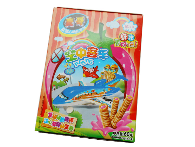 真巧麦哥脆脆棒33#草莓味60g(盒)