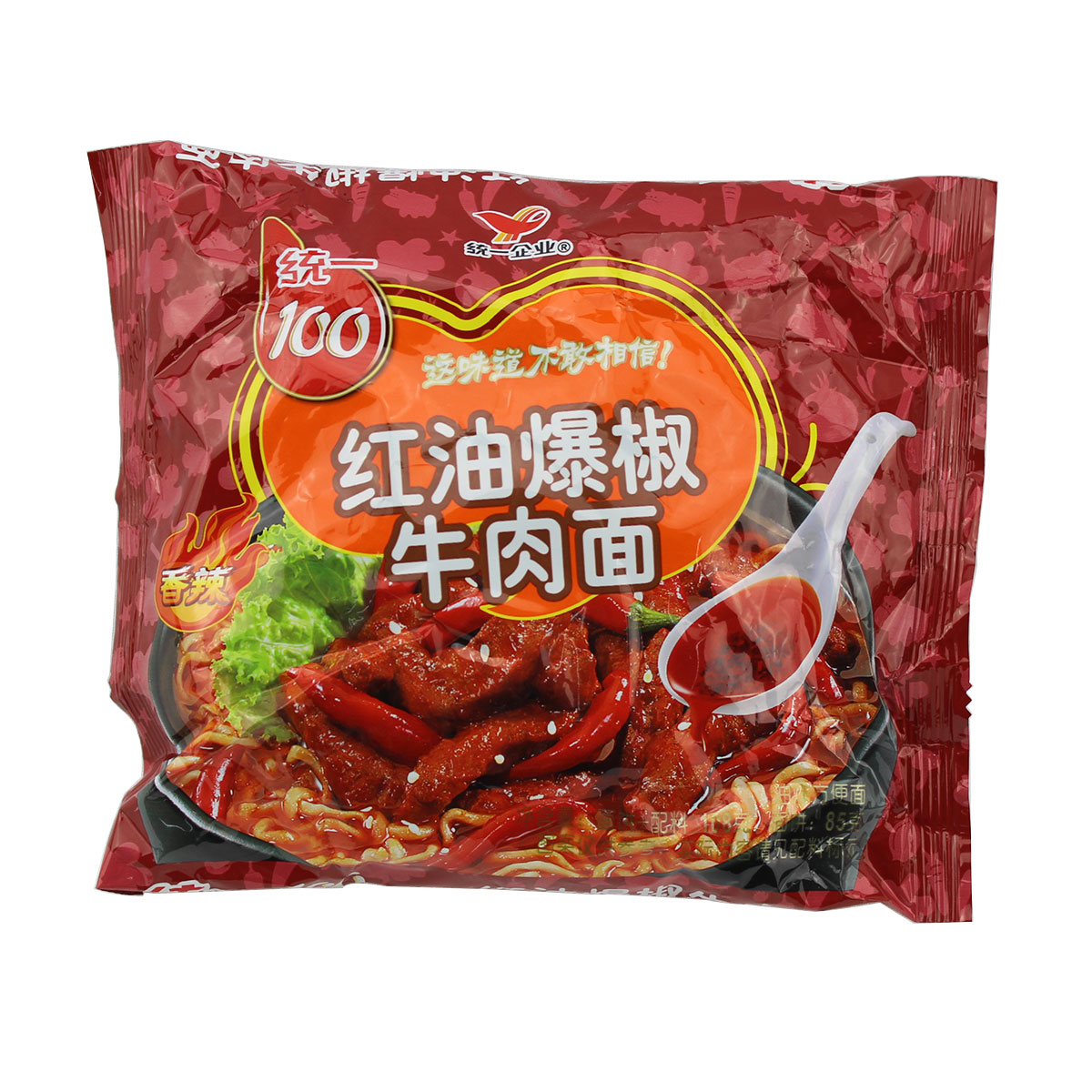 统一100红油爆椒袋面 108g/袋