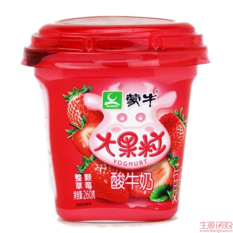 蒙牛三角杯草莓260g(瓶)