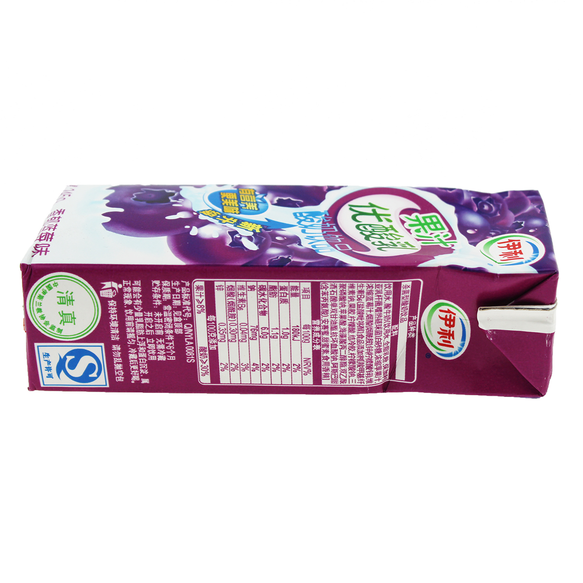 伊利果汁优酸乳蓝莓味245ml/瓶
