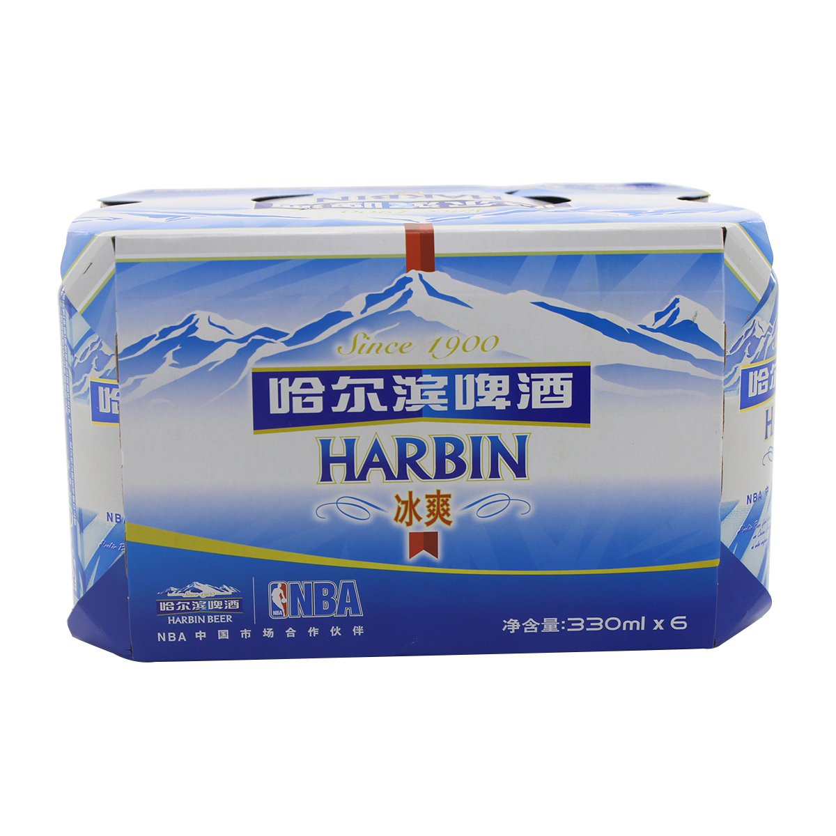 百威哈尔滨冰爽啤酒(330ml*6)/组