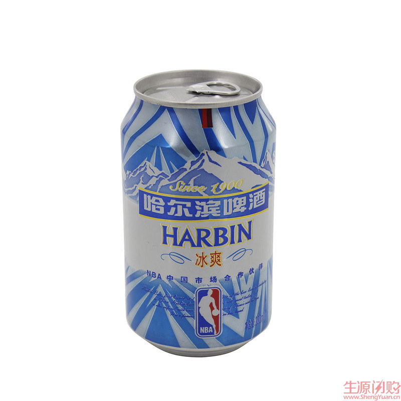 百威哈尔滨冰爽啤酒 330ml/瓶