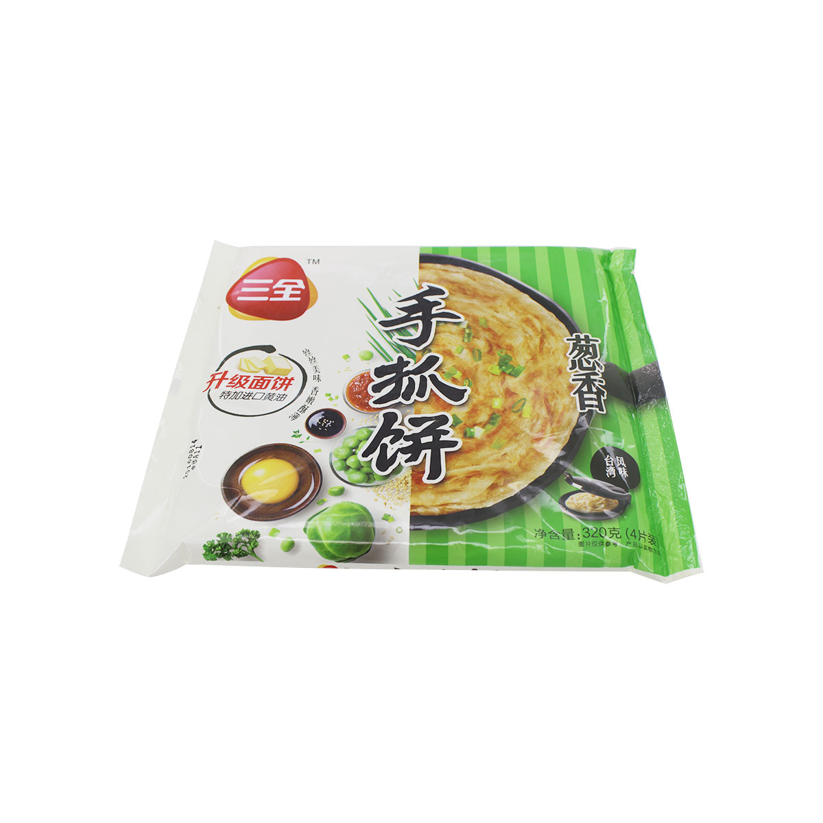 三全葱香千丝手抓饼320g