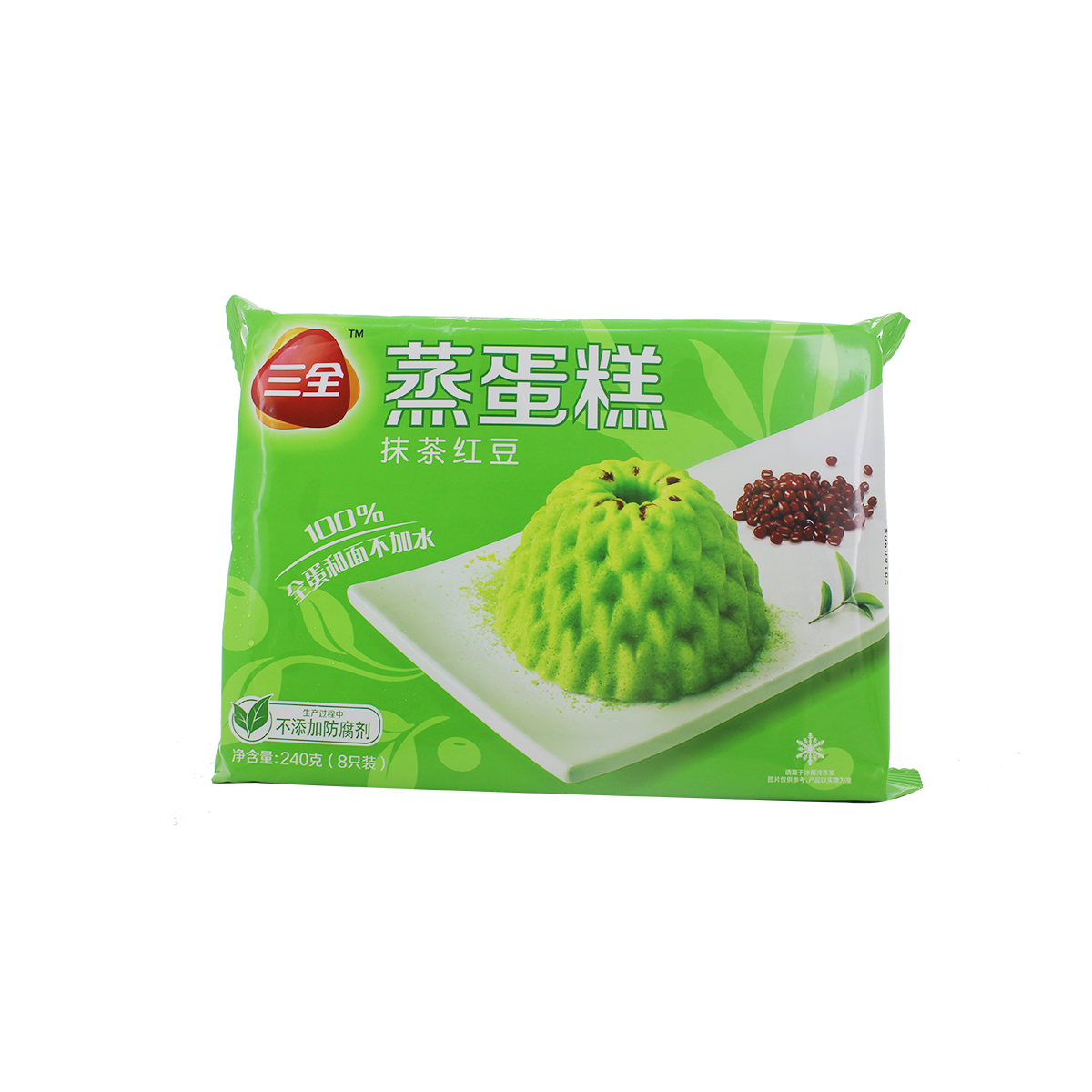 三全抹茶红豆蒸蛋糕240g