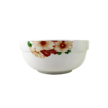 红杜鹃808花护边碗8寸
