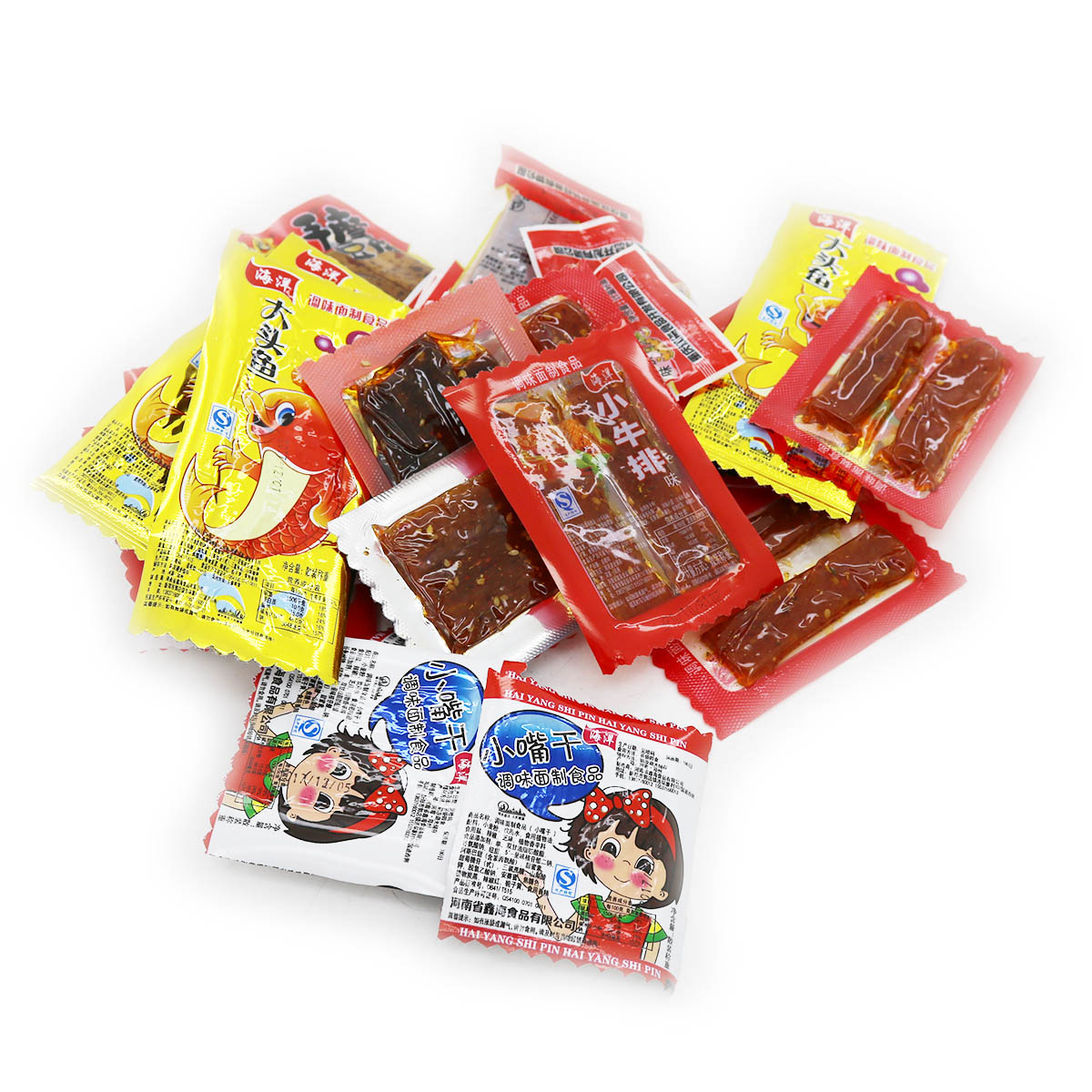 货品编号: 2102245 名称: 柜香坊/海洋豆干辣条系.